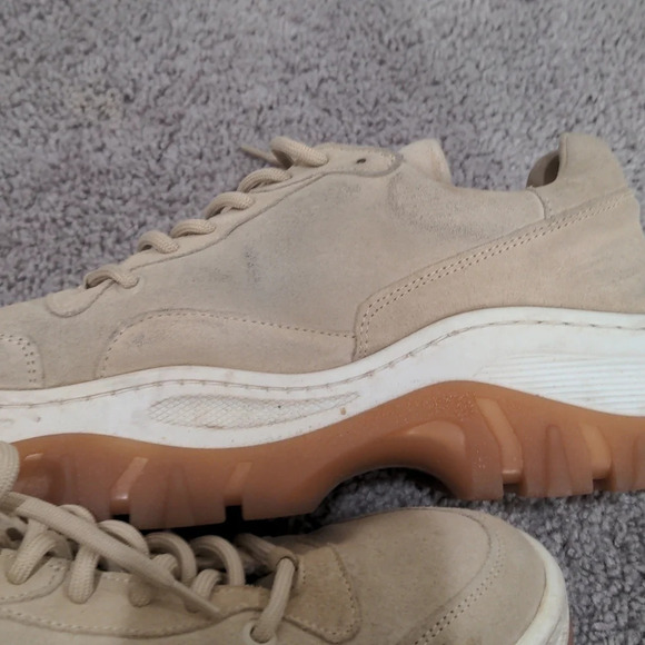 Bronx Jaxstar Trainer Sneaker Tan Suede Platform Sneakers Size 41‎